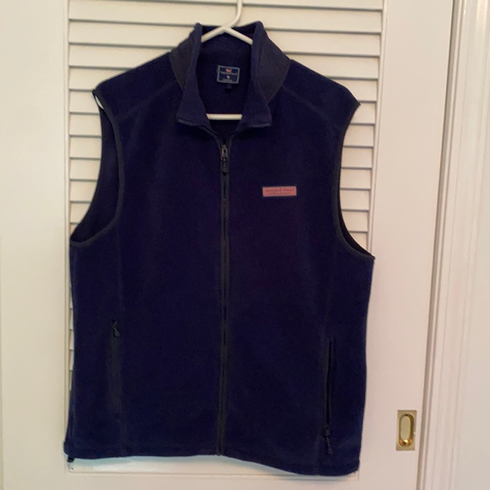 vineyard vines harbor fleece vest